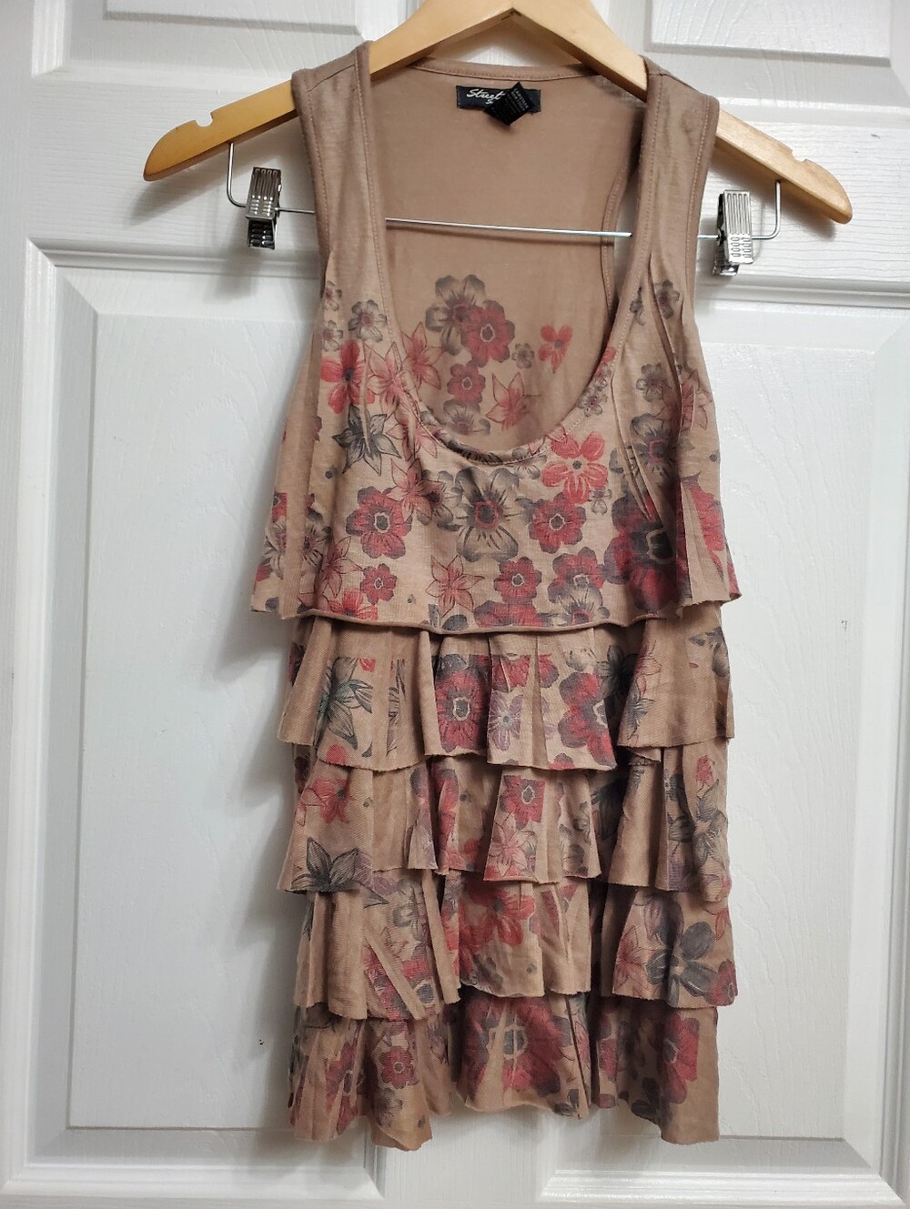 Streetwear Society Floral Ruffled Top - SIZE M